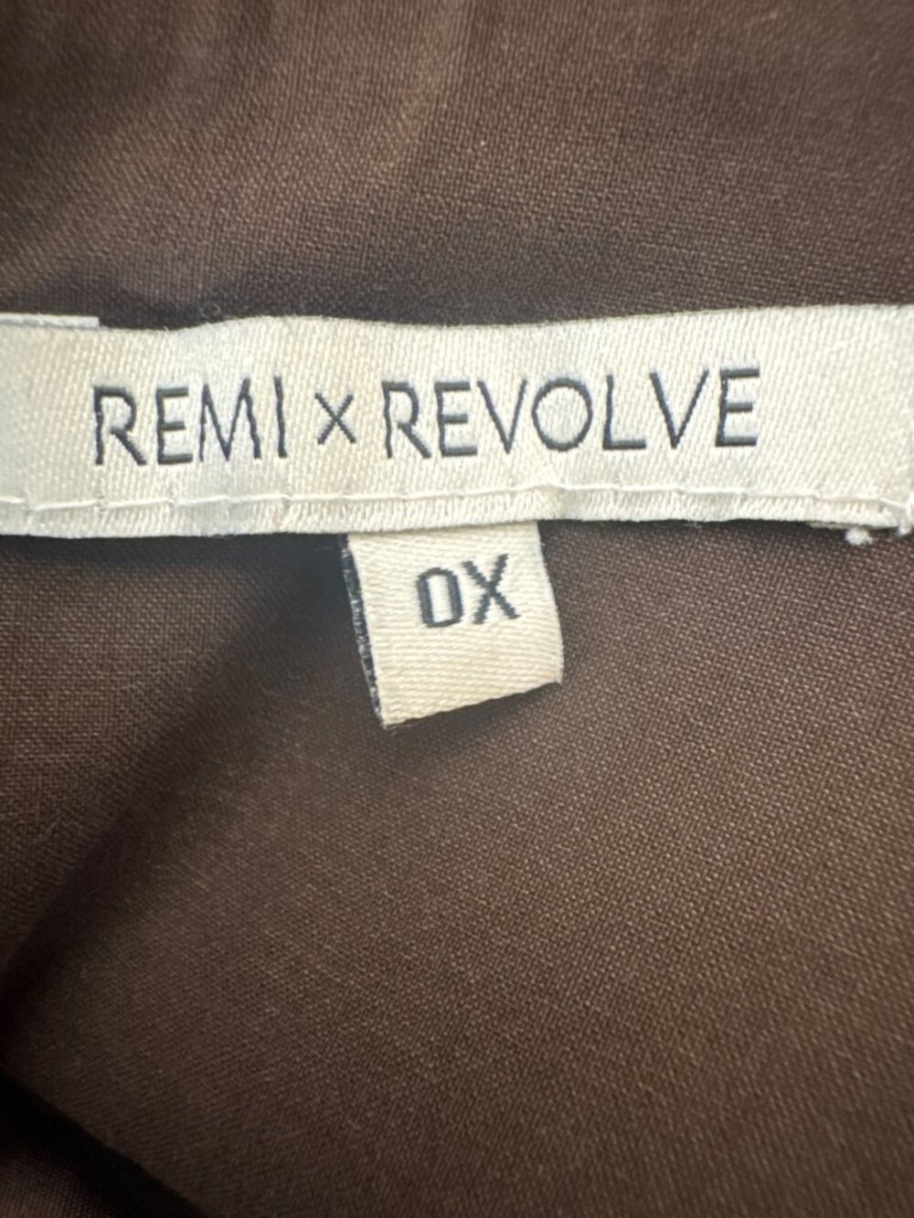 Remi X Revolve OX Choc Brown Dress Long Sleeve Plunge Neck - Picture 5 of 16